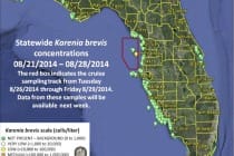 Current Map of Florida Red Tide Counts - Week of August 29, 2014