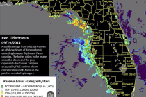 Current Map of Red Tide Counts - Week of September 19, 2014