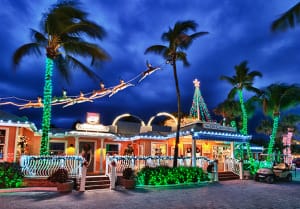 Captiva Holiday Village, 'Tween Waters Inn Reindeer & Holiday Lighting, Courtesy Of Captiva Holiday Village.