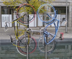 Riding Bikes by Robert Rauschenberg, Captiva Island Artist, Berlin (1998) by Achim Hepp.