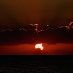 Sanibel: Sanibel Solar Eclipse At Sunset