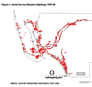 Manatee Aerial Survey, Lee County, 2004.