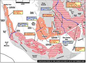 Manatee Protection Zones, Source: Lee County.