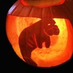 Sanibel Halloween Manatee Pumpkin