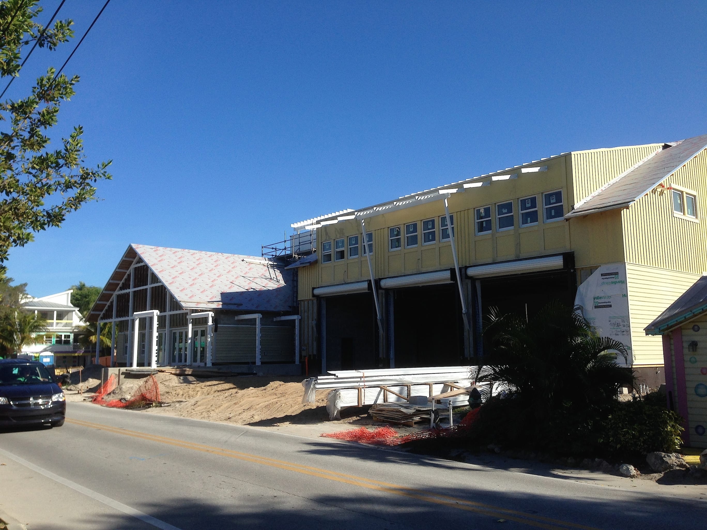 Captiva Drive View, New Captiva Fire Control District Building Construction Update, 12-28-14.