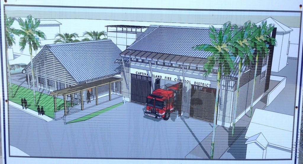 Artist Rendering, New Captiva Fire Control District Building Construction Update, 12-28-14.