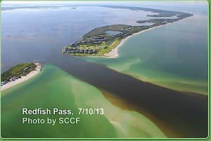 Lake Okeechobee Warter Release Impact, Redfish Pass, 7:10:13, Photo By SCCF.