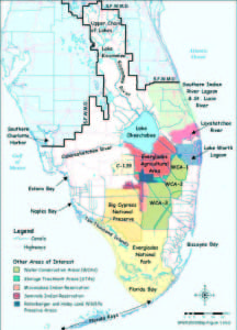 The Central Everglades Planning Project Map, Courtesy Of The South Florida Water Management Agency.