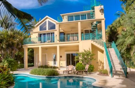 Escapade, Sanibel Rental, Exterior Rear.