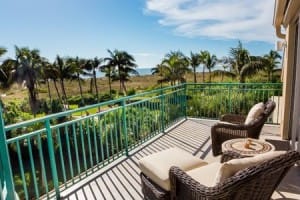 Escapade, Sanibel Rental, Master Bedroom Deck.