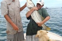 Big Snook, Happy Little Boy, Snook Season Reopens March 1.