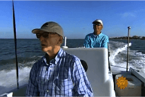 Sanibel Rentals, CBS Sunday Morning, Bill Geist & Captain Joey Burnsed, Shelling On Sanibel, Cayo Costa Island, April 2012.