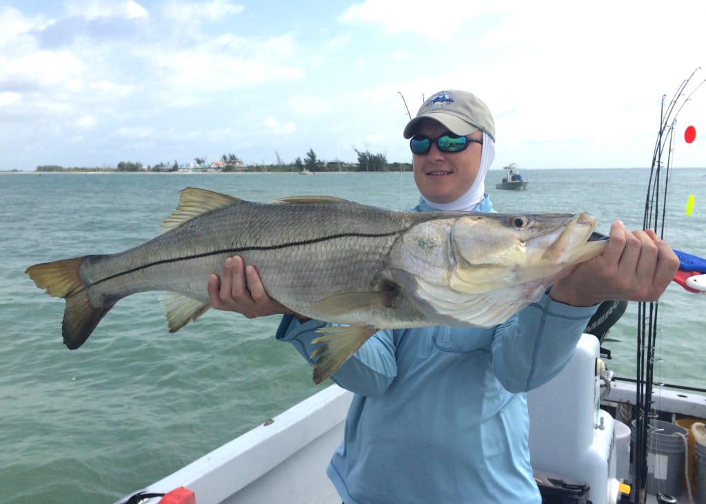 Sanibel Rentals, 4-26-15, Ben Stegmann, Winning 42" Snook, Cabbage Key Fingers O’Bannon Tournament.