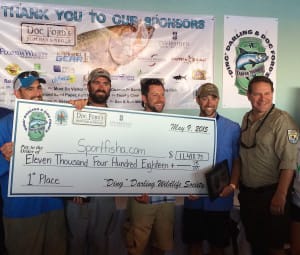 Sportfisha.com Team, 1st Place, 2015, "Ding Darling" & Doc Ford's Tarpon Tournament, 5-9-15.
