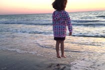 Emma, Sunset, Mucky Duck, Captiva Island, Jumping For Joy!
