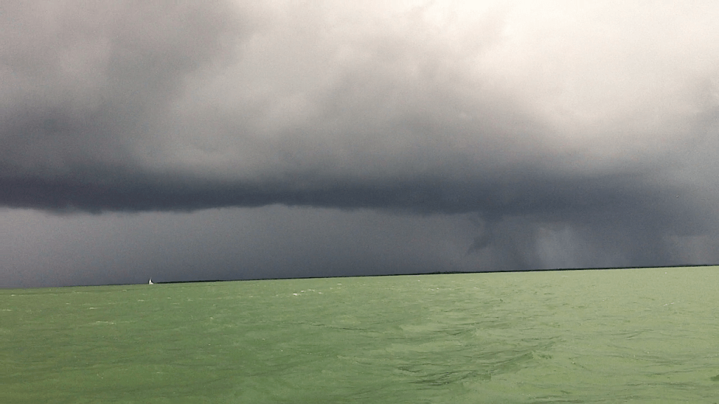 Another storm rolling in across the bay toward Captiva Island, Charlie Landon, January 2016.