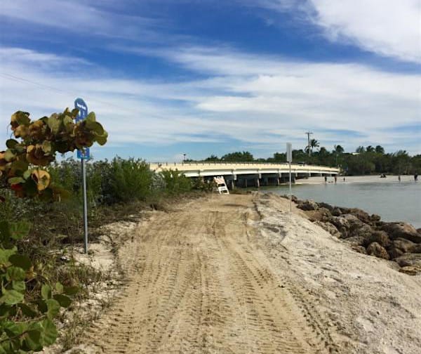 Turner Beach, Blind Pass Repairs, Looking Toward The Blind Pass Bridge, Sanibel & Captiva, Courtesy Of City Of Sanibel.