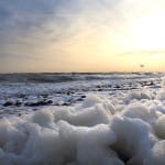 Sea Foam Piling Up On Sanibel