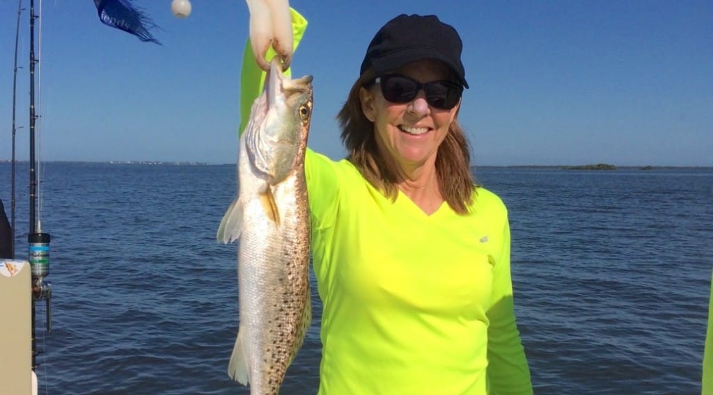 Sanibel Fishing, Sea Trout, Grass Flats 2-16-16.