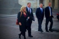 Left to right, are Cape Coral Mayor Marni Sawicki, Sanibel Mayor Kevin Ruane, Fort Myers Mayor Randy Henderson & our local Congressmember Curt Clawson (Florida 19th District). Courtesy Of City Of Sanibel.