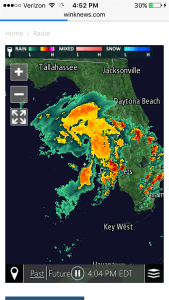 Big Sanibel Storm, Radar, 3-29-16.