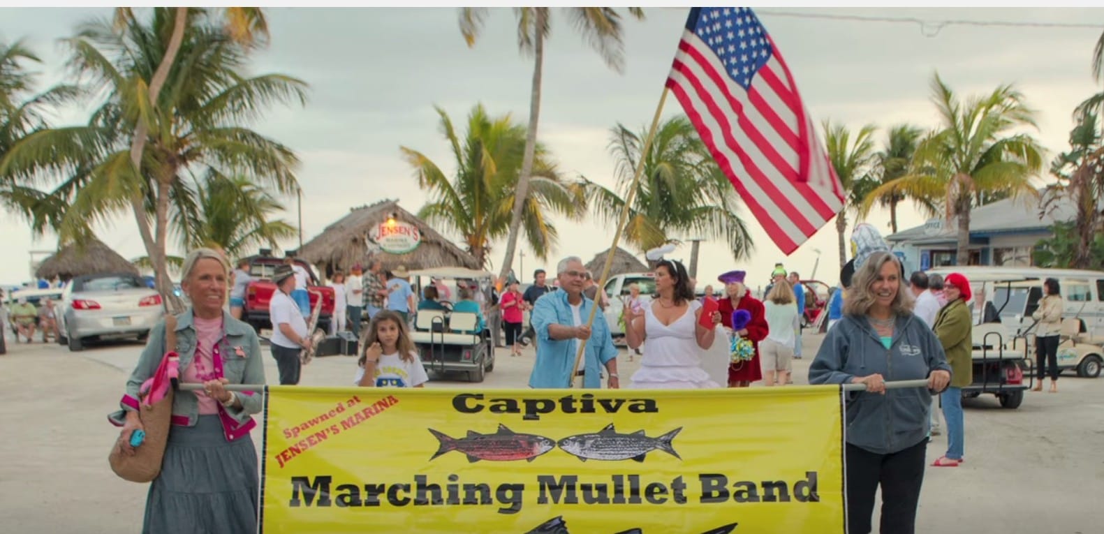 Marching Mullet Band Parade & Clean Water Rally, Banner, Captiva Island, Sunday, March 13, 2016.