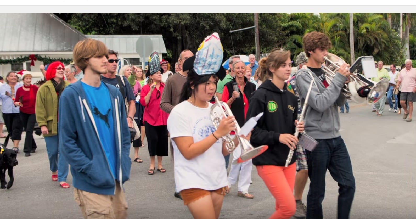 Marching Mullet Band Parade & Clean Water Rally, Band On The March, Captiva Island, Sunday, March 13, 2016.