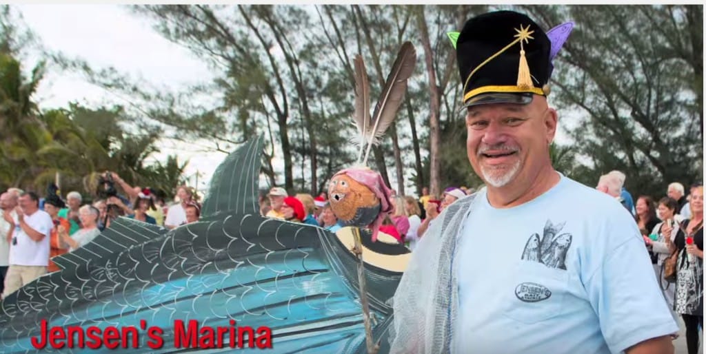 Marching Mullet Band Parade & Clean Water Rally, Jensen's Marina, Captiva Island, Sunday, March 13, 2016.