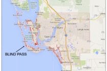 Blind Pass Map, Courtesy Of Blind Pass Inlet Management Study.