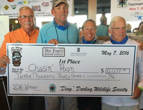 Team Chasin’ Poon, 1st Place, 2016 “Ding” Darling & Doc Ford’s Tarpon Tournament.