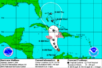 Hurricane Matthew Tracking, Possible Trajectory, Sanibel & Captiva Islands Watching, Image Courtesy Of NOAA.