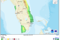 Hurricane Matthew, Surge Probabilities. Chance of Storm Surge >= 3 feet Hurricane Matthew (2016) For the 77 hours from 11 AM EDT Tue Oct 04 to 04 PM EDT Fri Oct 07.