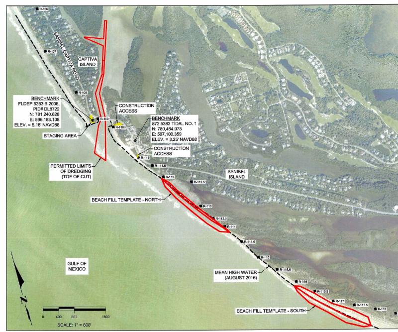 Blind Pass Dredging - Blind Pass Maintenance Project: mobilization of equipment, pipes and set up on February 8, 2017 and continue to approximately February 20; actual dredging and sand movement will begin on the landward side of the bridge on February 21.